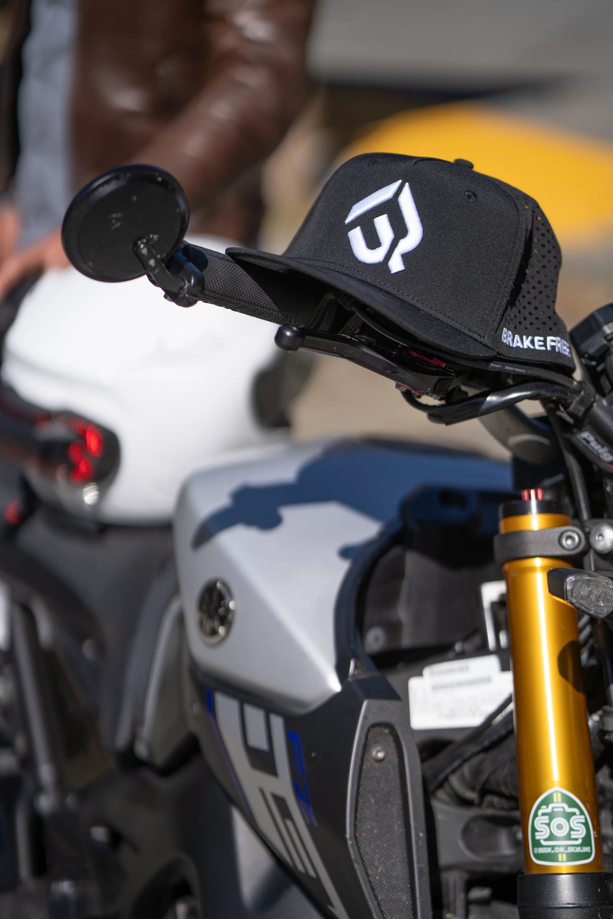 Brake Free Hat - White Stitching - Image 4