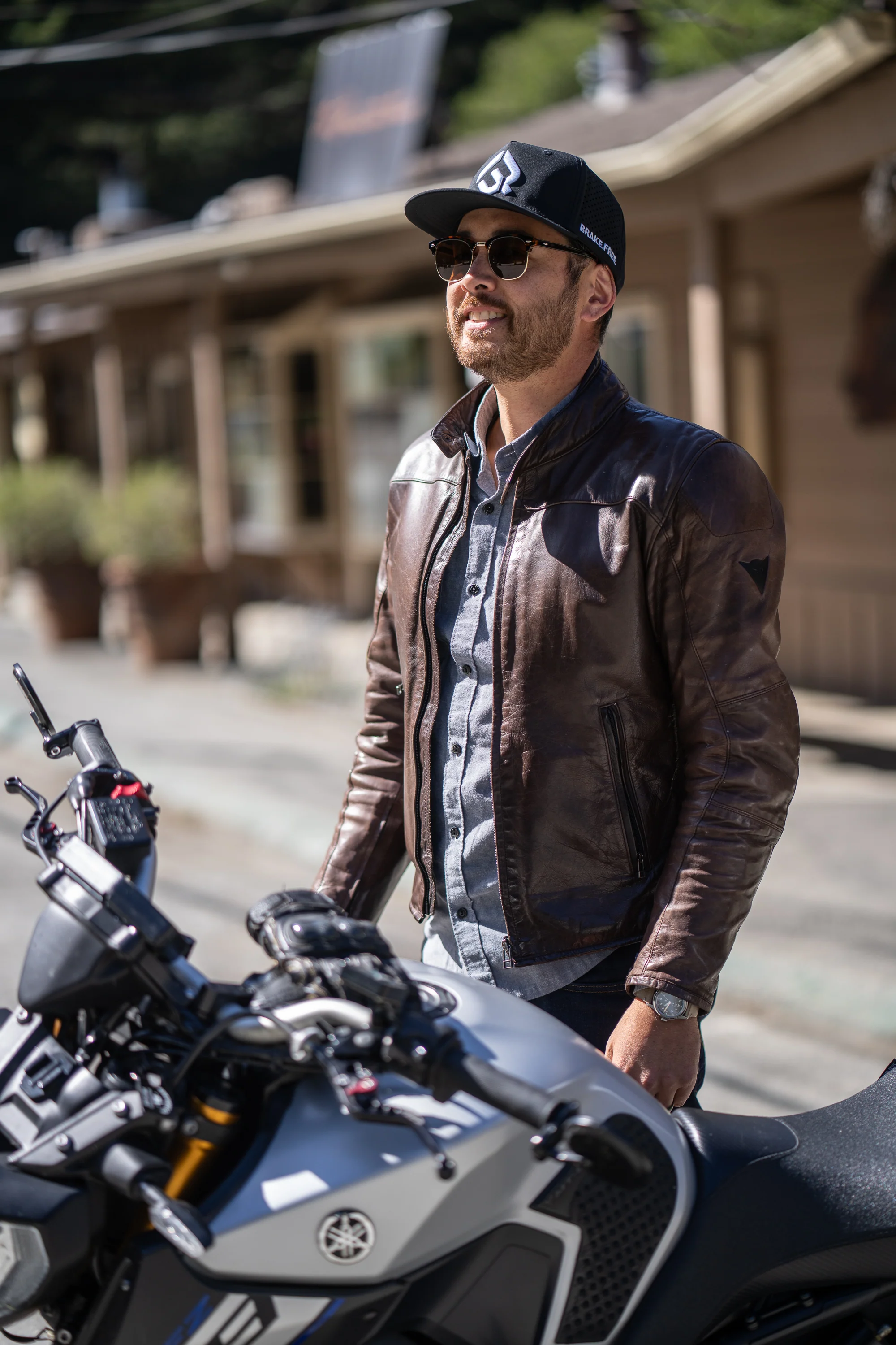 Brake Free Hat - White Stitching - Image 5