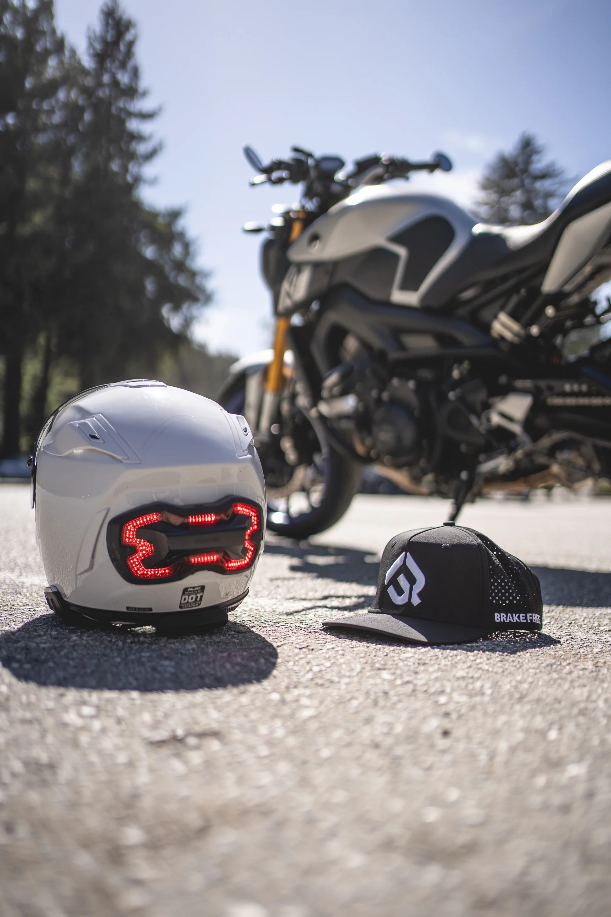 Brake Free Hat - White Stitching - Image 7