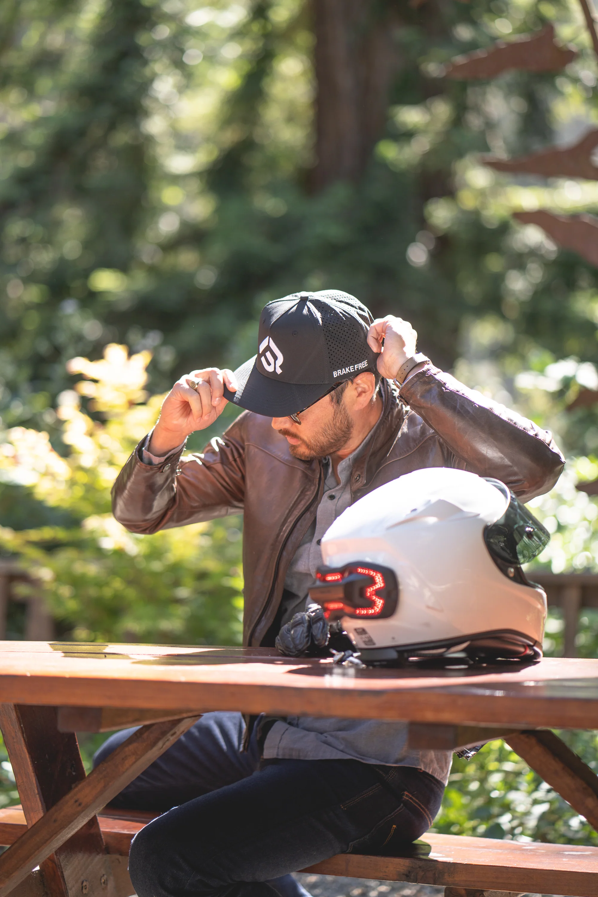 Brake Free Hat - White Stitching - Image 9