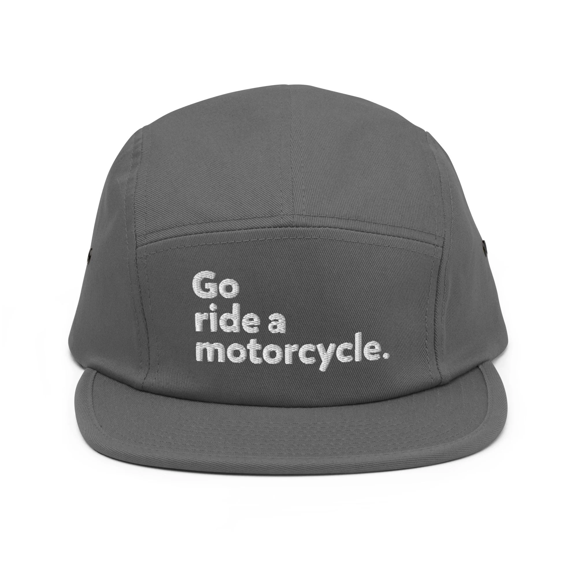 'Go ride a motorcycle' 5-Panel Camper Cap - Image 5