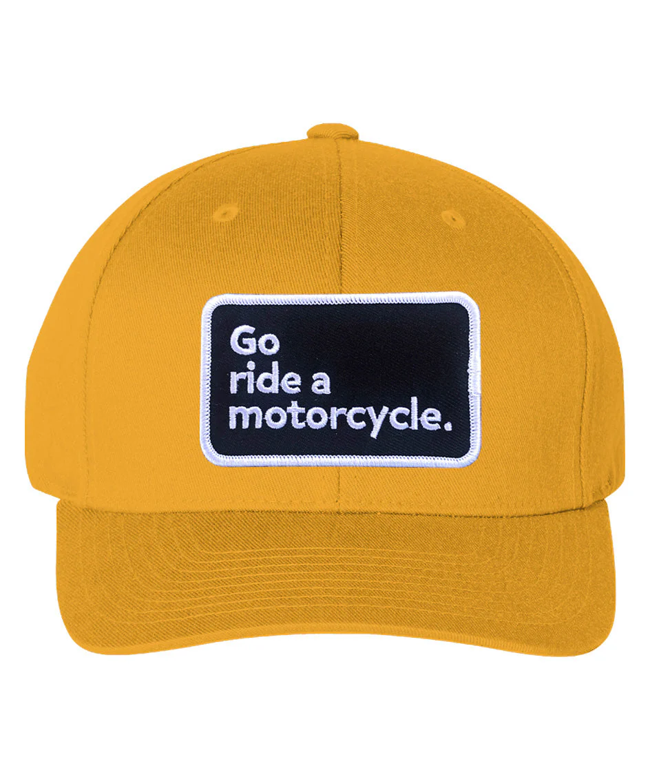 "Go ride a motorcycle" Cotton Blend FlexFit Hat - Image 5