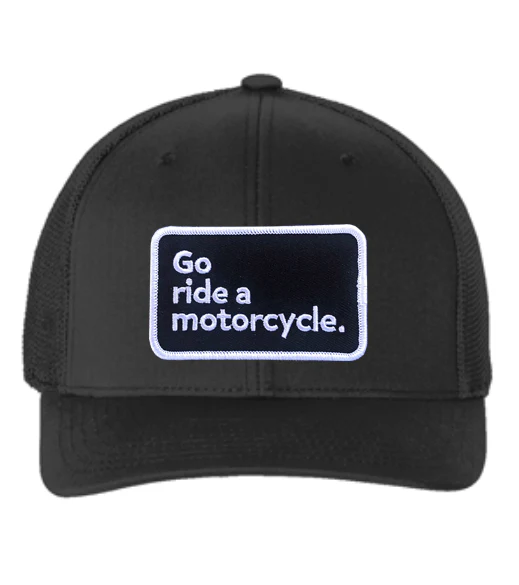 "Go ride a motorcycle" Flexfit Trucker Hat - Image 2