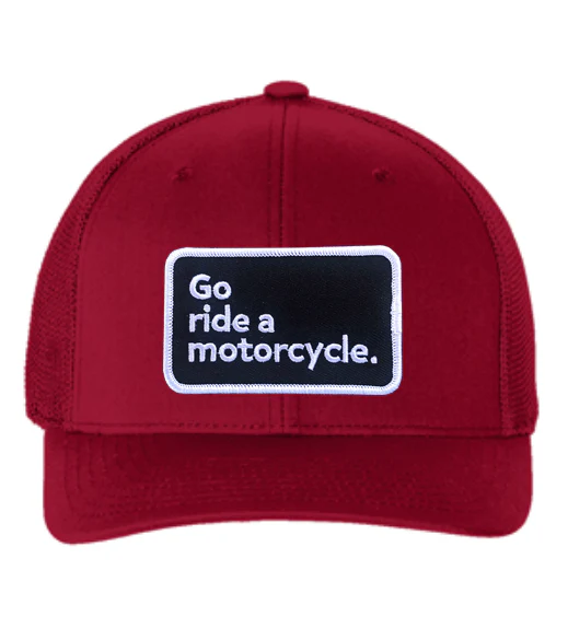 "Go ride a motorcycle" Flexfit Trucker Hat - Image 3