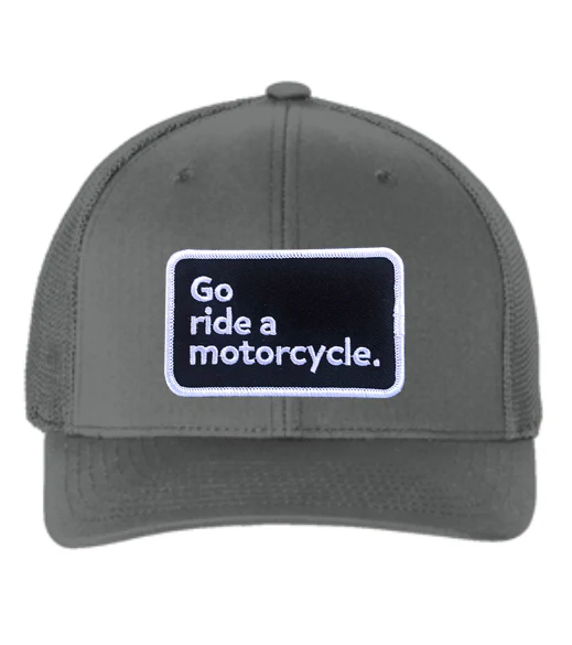 "Go ride a motorcycle" Flexfit Trucker Hat - Image 4