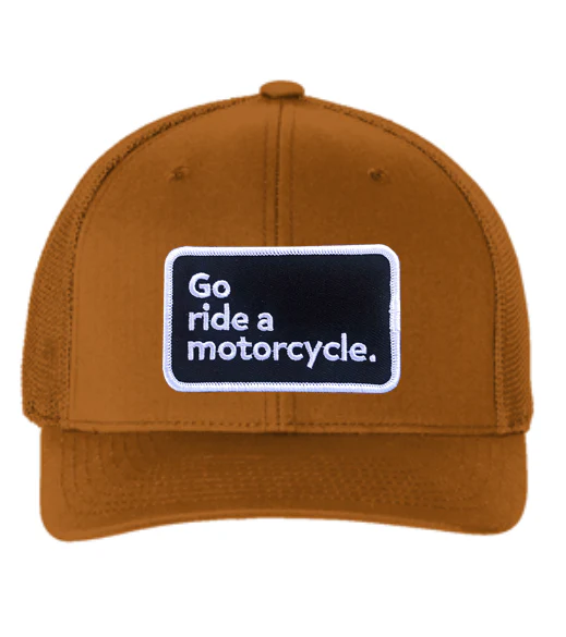 "Go ride a motorcycle" Flexfit Trucker Hat - Image 5