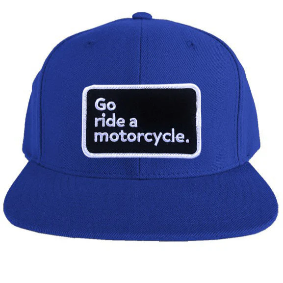 "Go ride a motorcycle" Premium Snapback Hat - Image 6