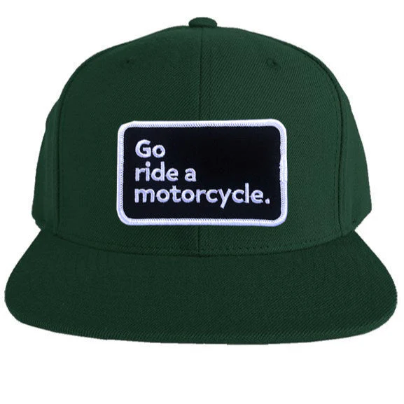 "Go ride a motorcycle" Premium Snapback Hat - Image 9