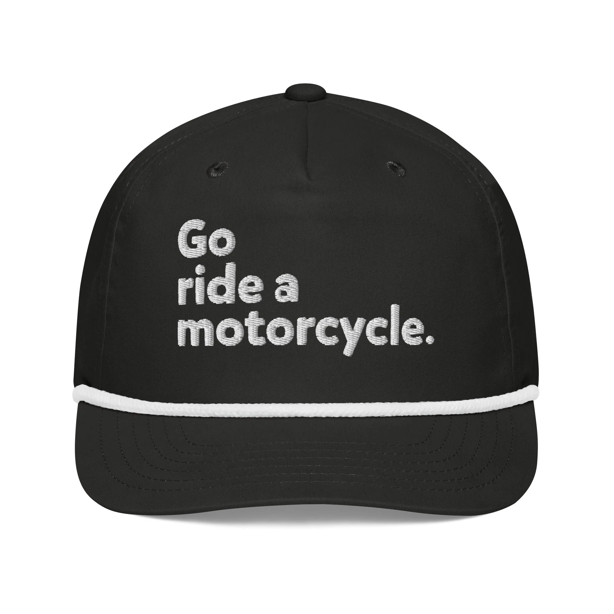 'Go ride a motorcycle' Rope Cap - Image 5