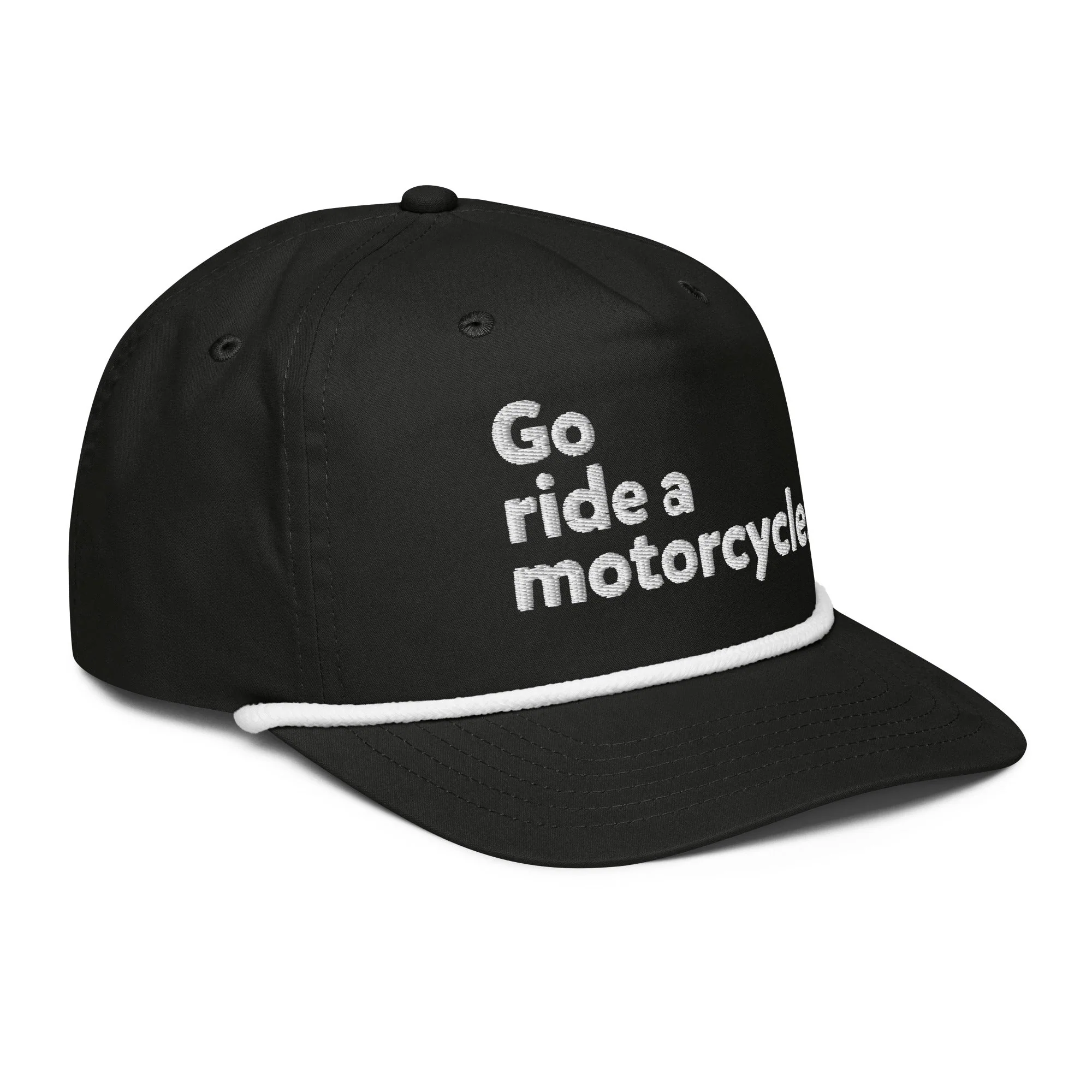 'Go ride a motorcycle' Rope Cap - Image 7