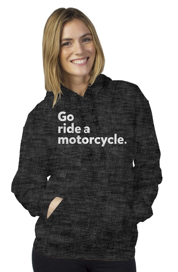 "Go ride a motorcycle" Unisex Pullover Hoodie - Image 4